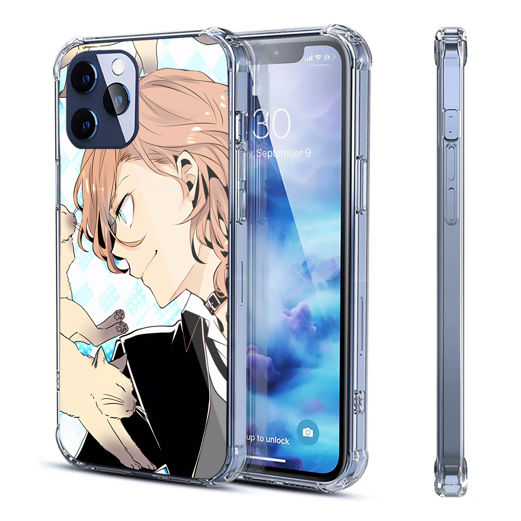 （画像用） 文豪ストレイドッグス Bungo Stray Dogs 【iPhone 12シリーズ対応】透明スマホケース（クリアソフトケース）